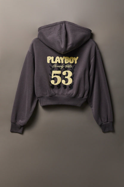 Playboy Fleece Graphic Zip Hoodie