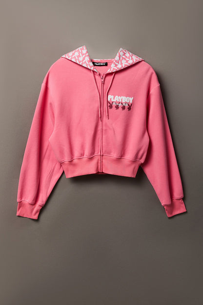 Playboy Fleece Graphic Zip Hoodie