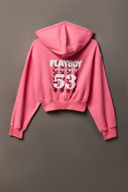 Playboy Fleece Graphic Zip Hoodie