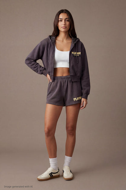 Playboy Fleece Graphic Zip Hoodie