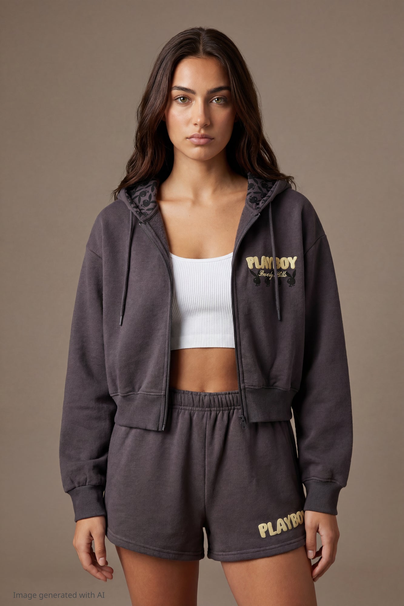 Playboy Fleece Graphic Zip Hoodie