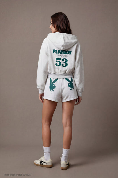 Playboy Fleece Graphic Zip Hoodie