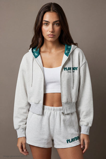 Playboy Fleece Graphic Zip Hoodie