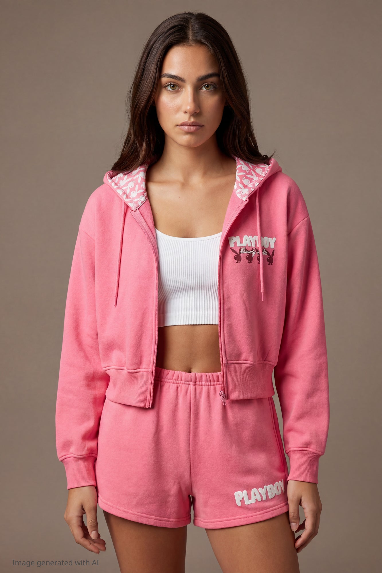 Playboy Fleece Graphic Zip Hoodie