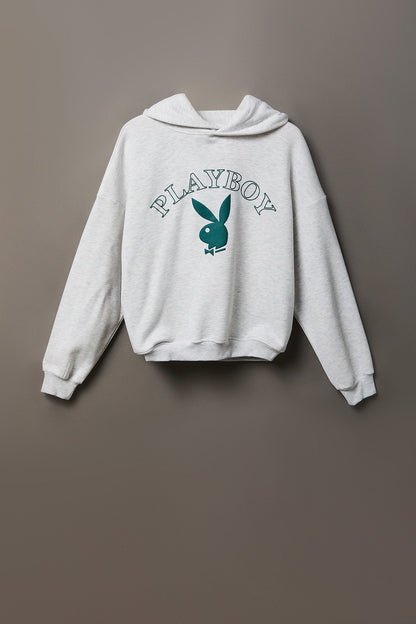 Playboy Graphic Boxy Fleece Hoodie