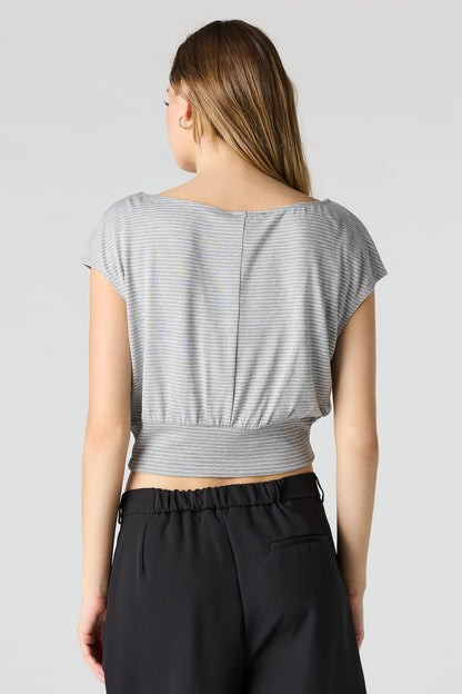 Striped Dolman Top