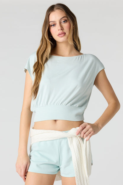 Striped Dolman Top
