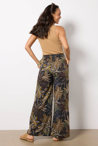 Isla Palm Printed Pants