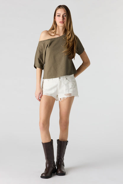 Studded Off-Shoulder Top