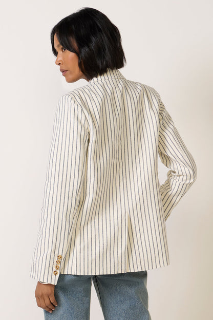 Evan Linen Stripe Blazer