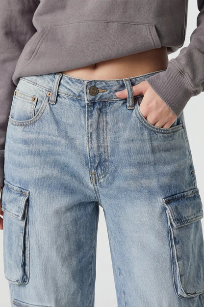 Multi Pocket Cargo Jean