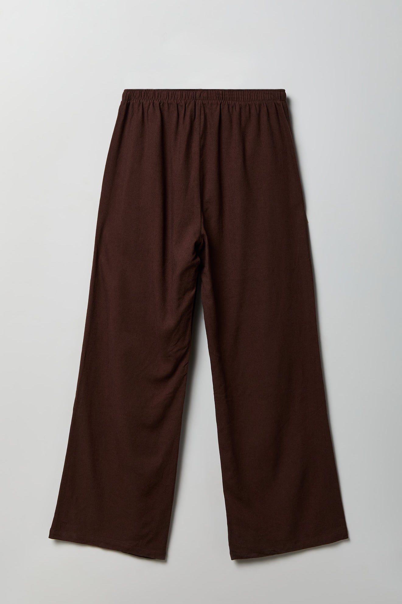 Linen-Blend Flowy Wide Leg Pant