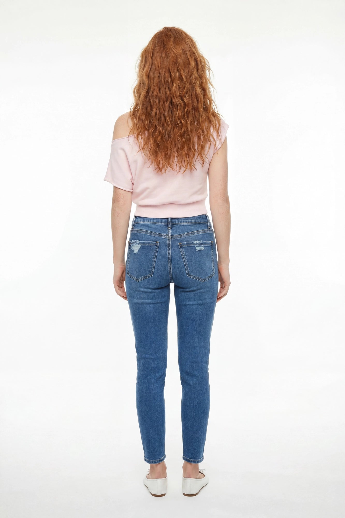South Beach Stretch Ripped Low Rise Skinny Jean