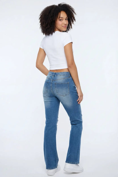 Ripped Low Rise Bootcut Medium Jean