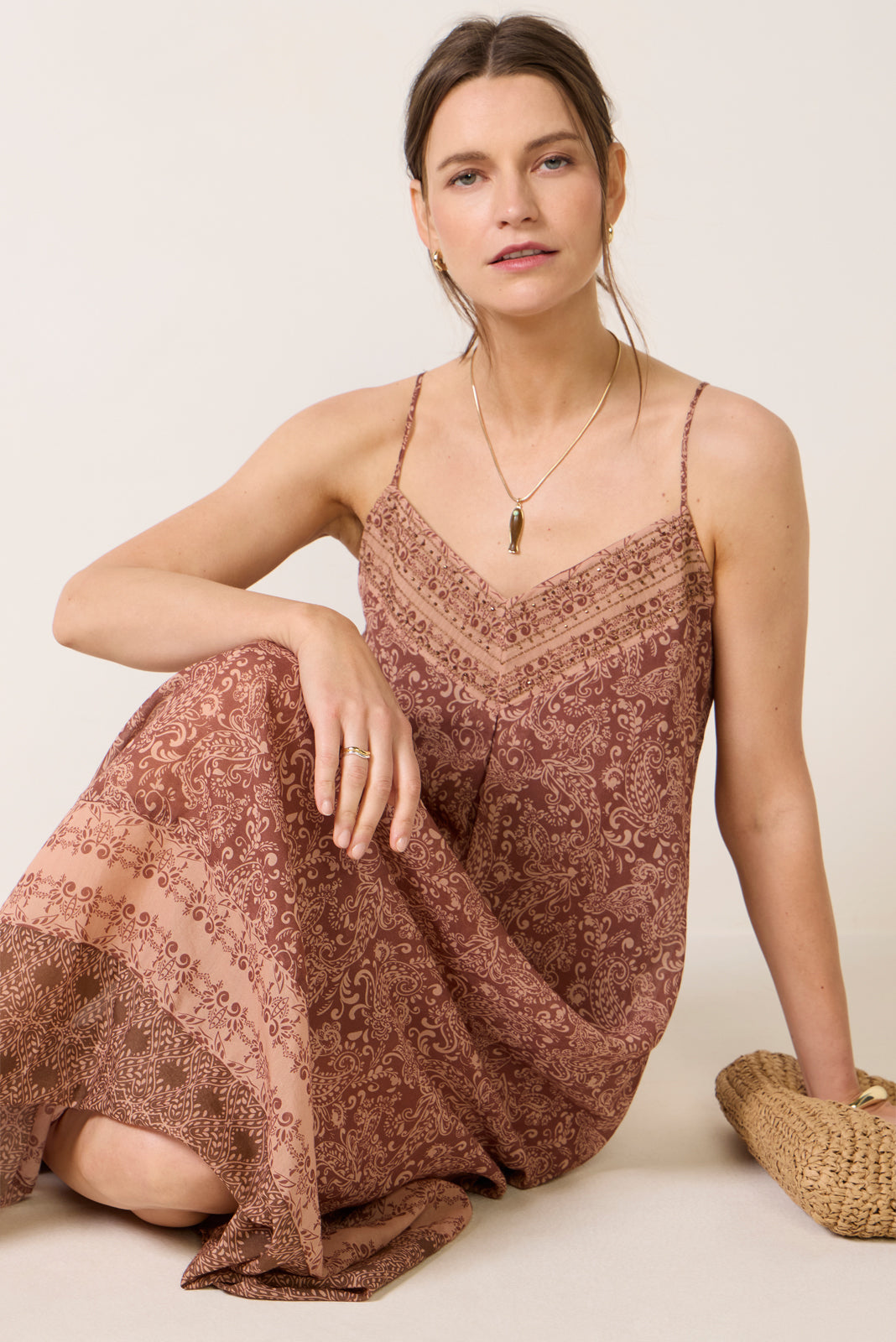 Coastal V Neck Dress