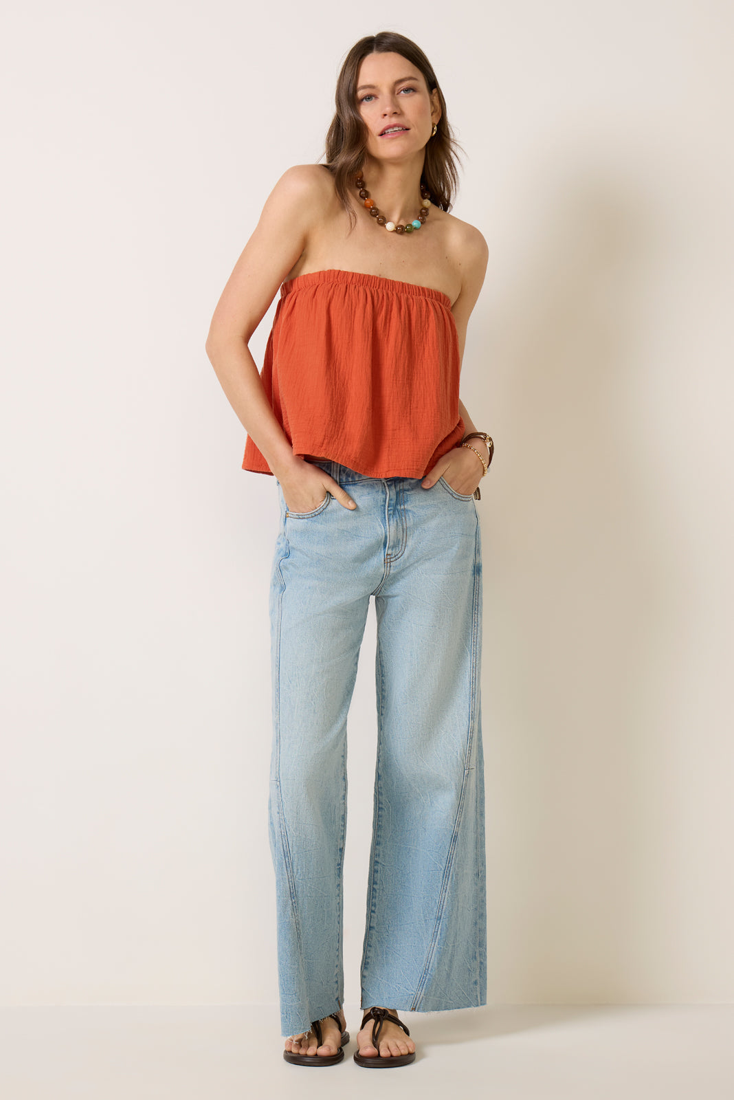 Gauze Tube Top