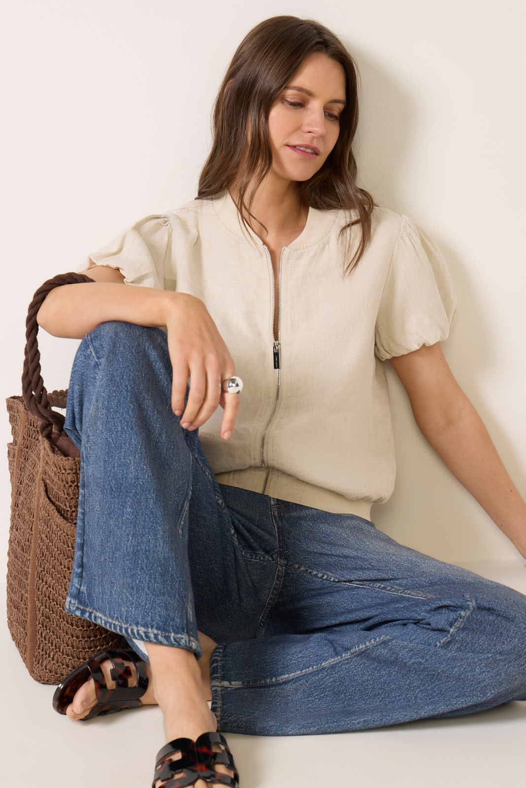 Everly Linen Bomber