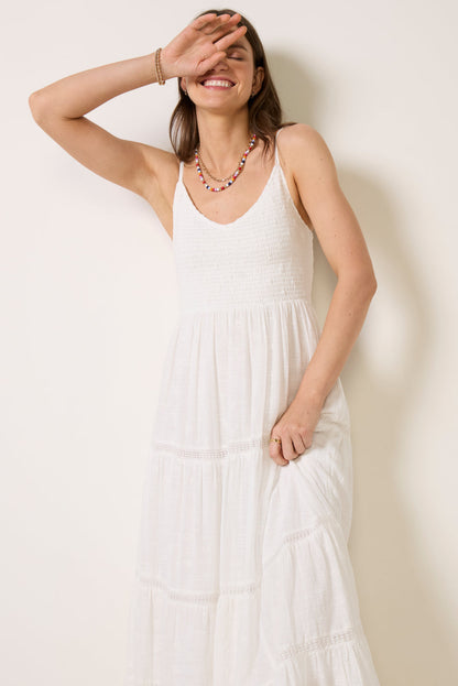 Behati Eyelet Midi Dress