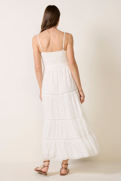 Behati Eyelet Midi Dress