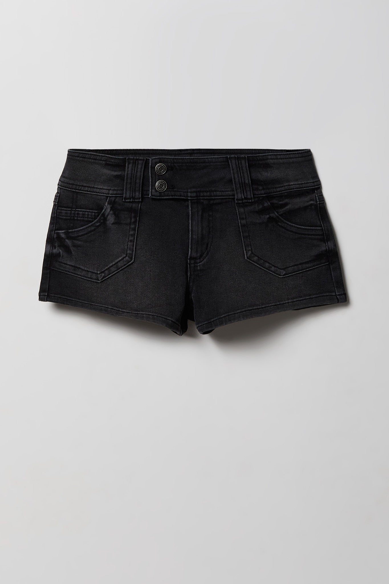 Low Rise Micro Denim Short