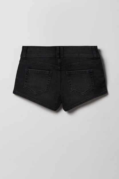 Low Rise Micro Denim Short