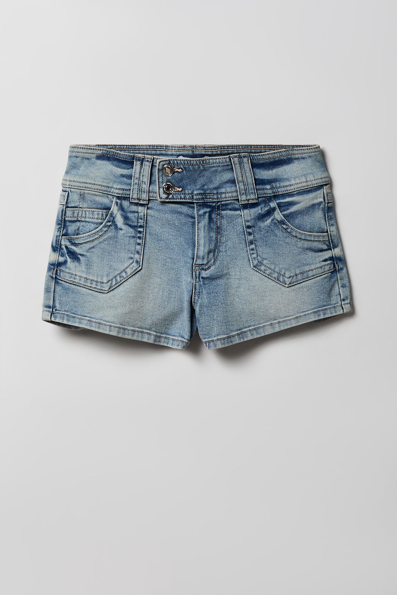 Low Rise Micro Denim Short