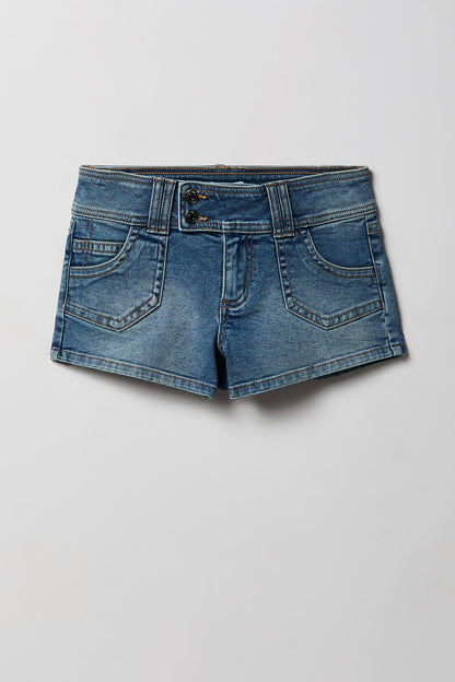 Low Rise Micro Denim Short