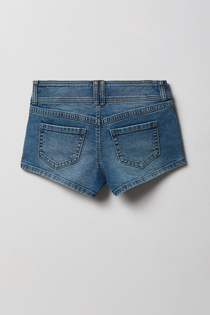 Low Rise Micro Denim Short