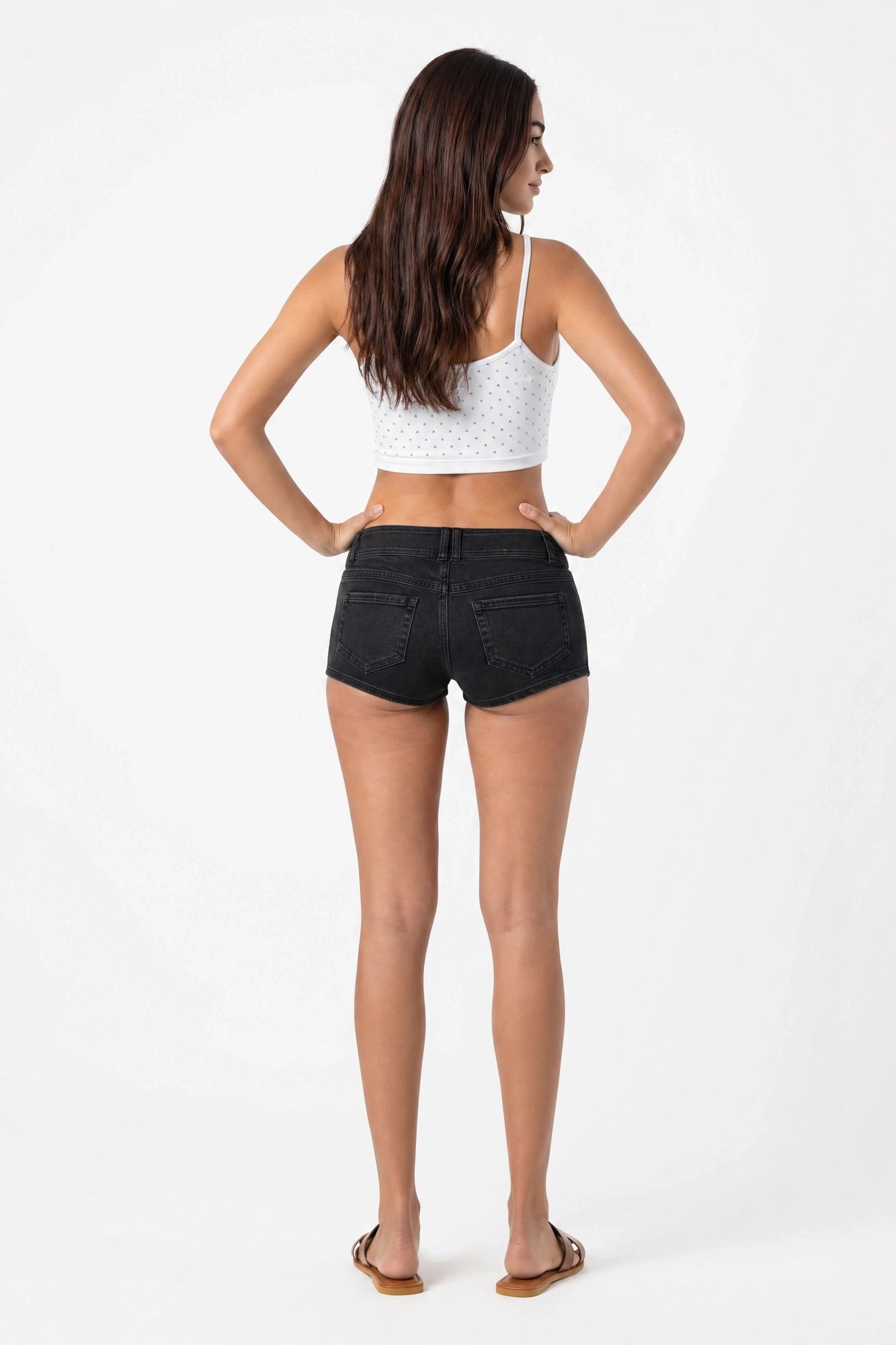 Low Rise Micro Denim Short