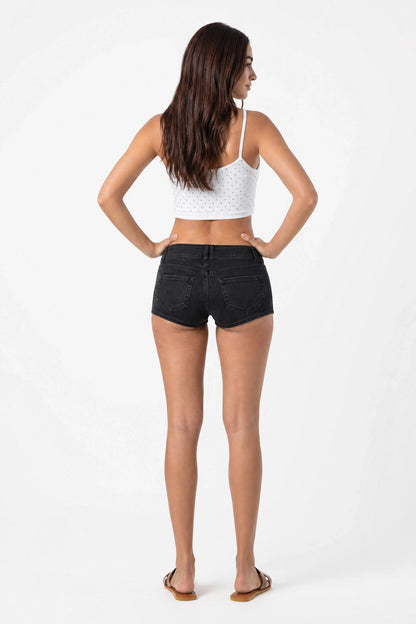 Low Rise Micro Denim Short