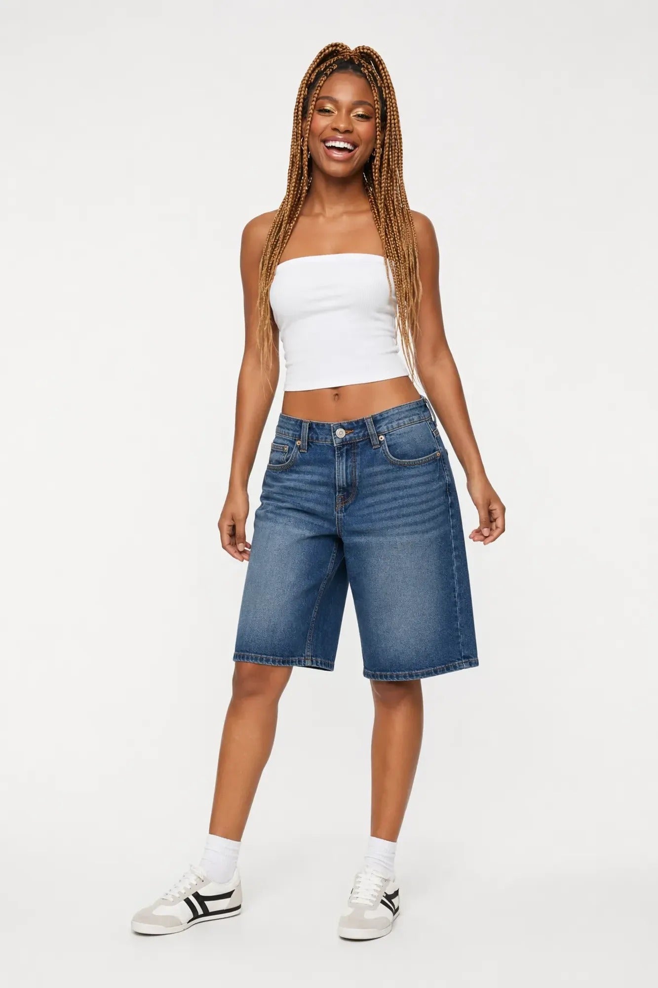 Stretch Low Rise Vintage Dark Jort