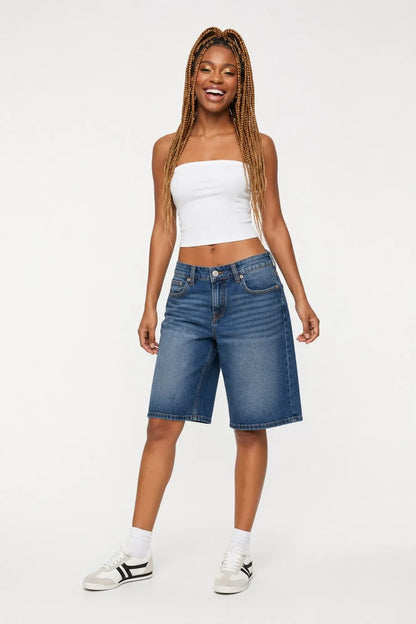 Stretch Low Rise Vintage Dark Jort