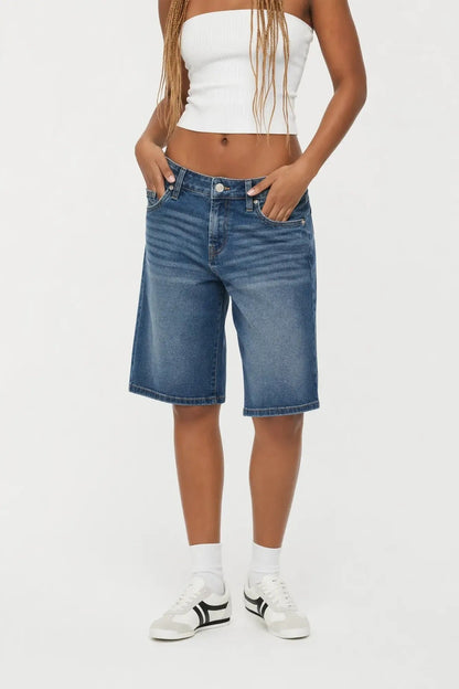 Stretch Low Rise Vintage Dark Jort