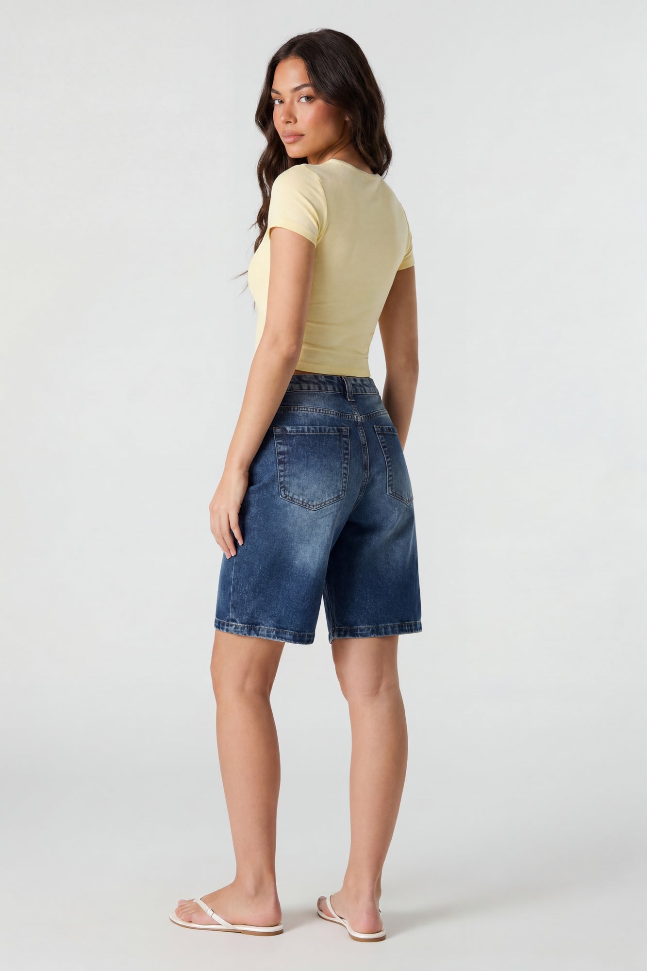 Brooklyn Low Rise Dark Jort 11" with Cherry Keychain