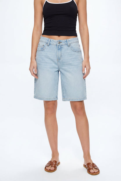 Brooklyn Graphic Low Rise Baggy Light Jort