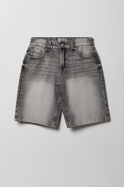 Brooklyn Graphic Low Rise Baggy Grey Jort