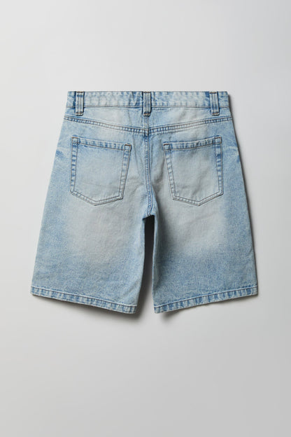 Low Rise Light Jort 11" with Teddy Keychain