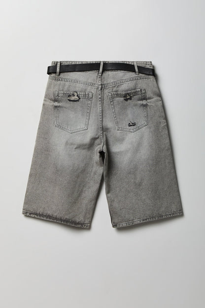 Low Rise Belted Jort 13"