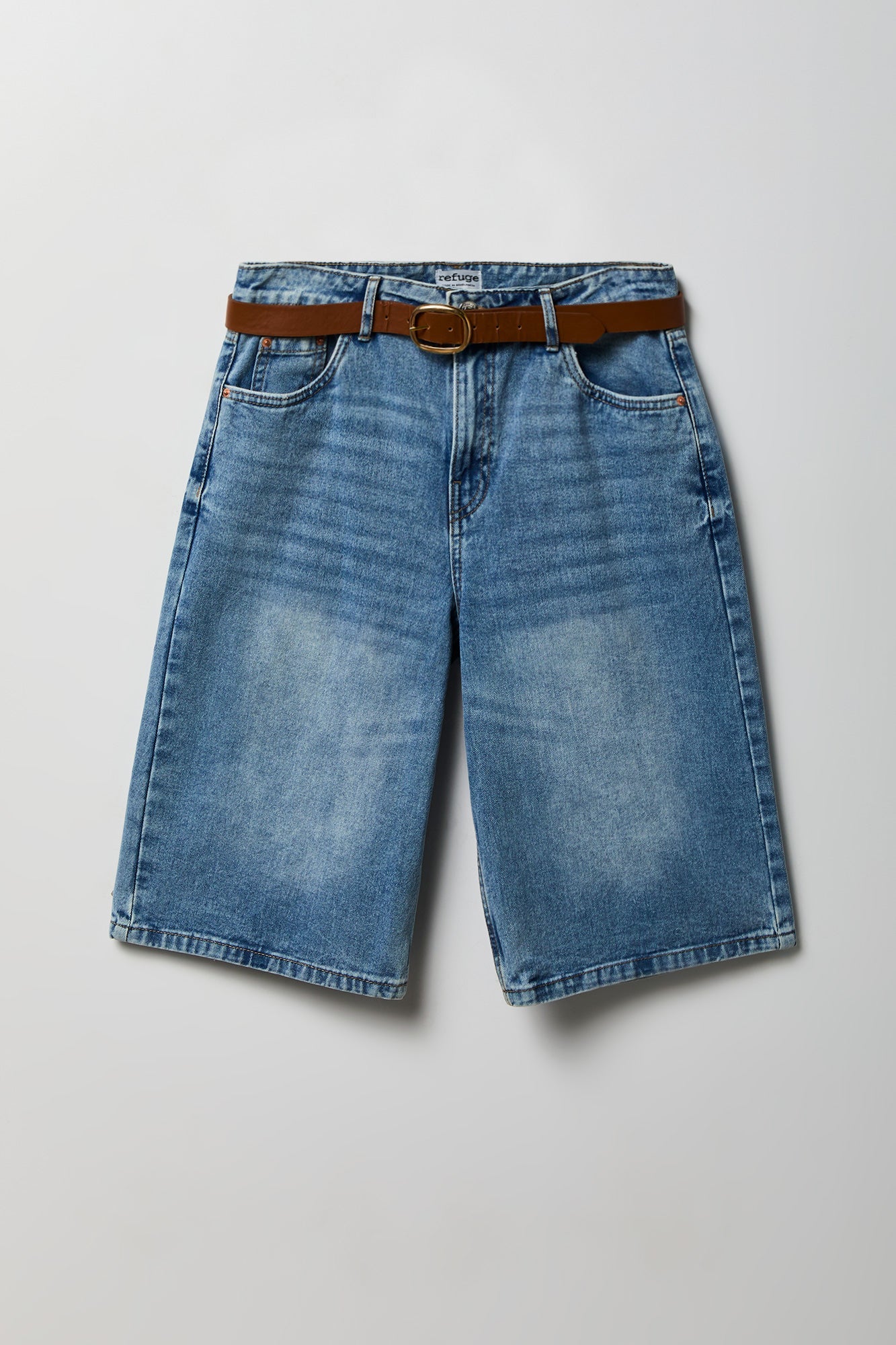Low Rise Belted Jort 13"