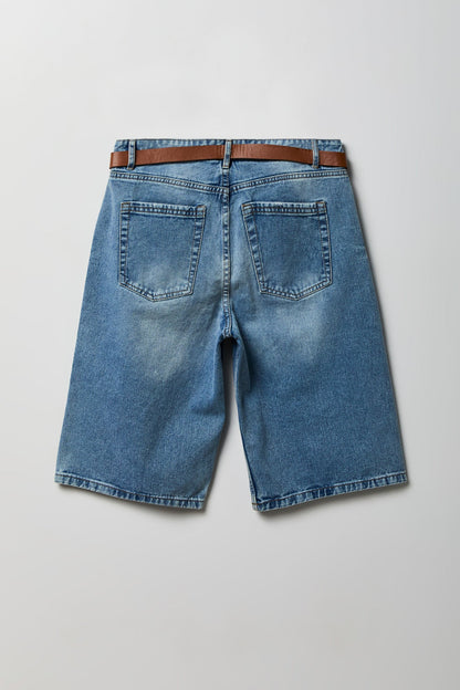 Low Rise Belted Jort 13"