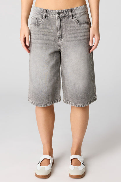 Low Rise Grey Jort 13"