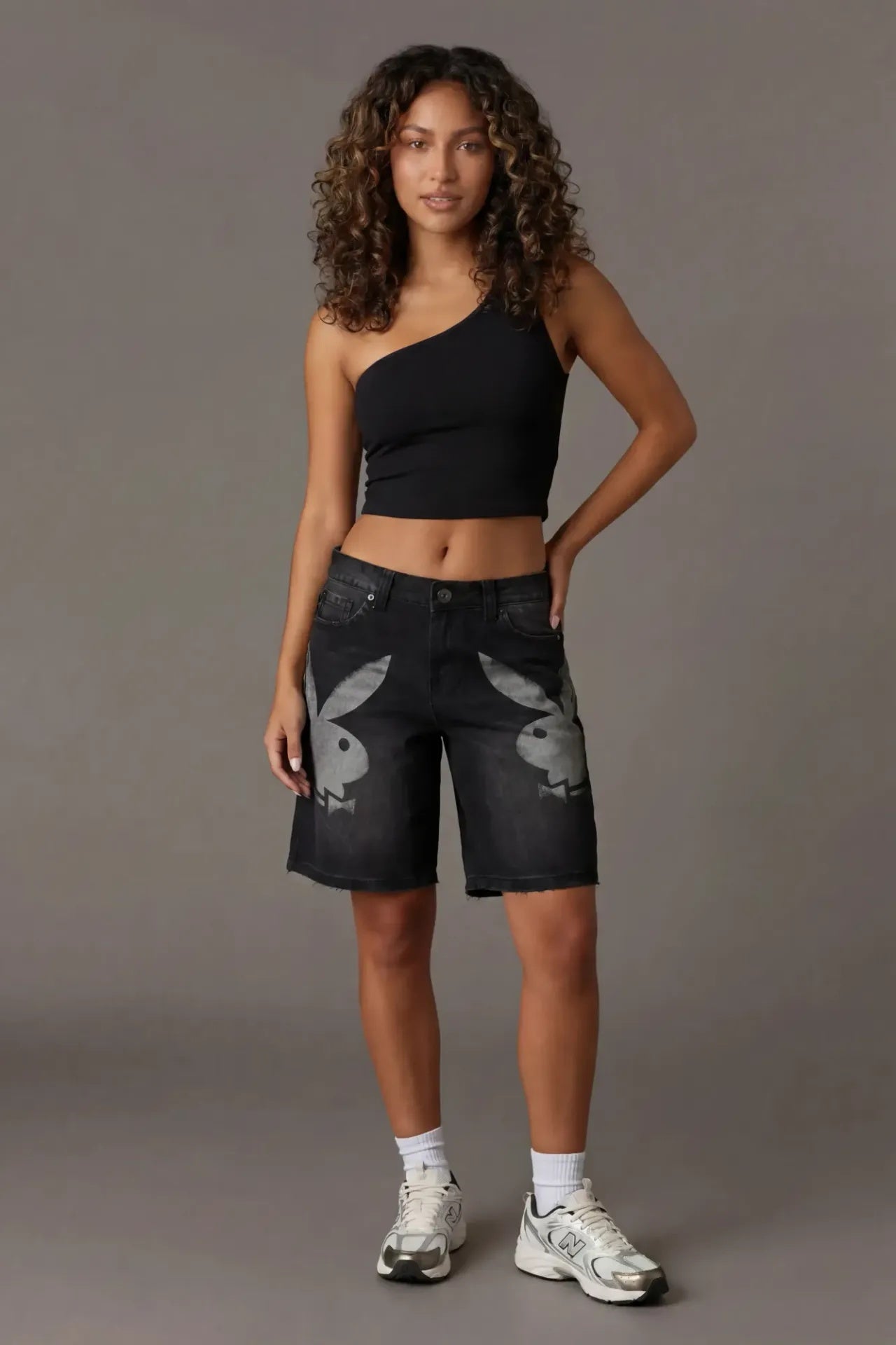 Playboy Print Low Rise Jort