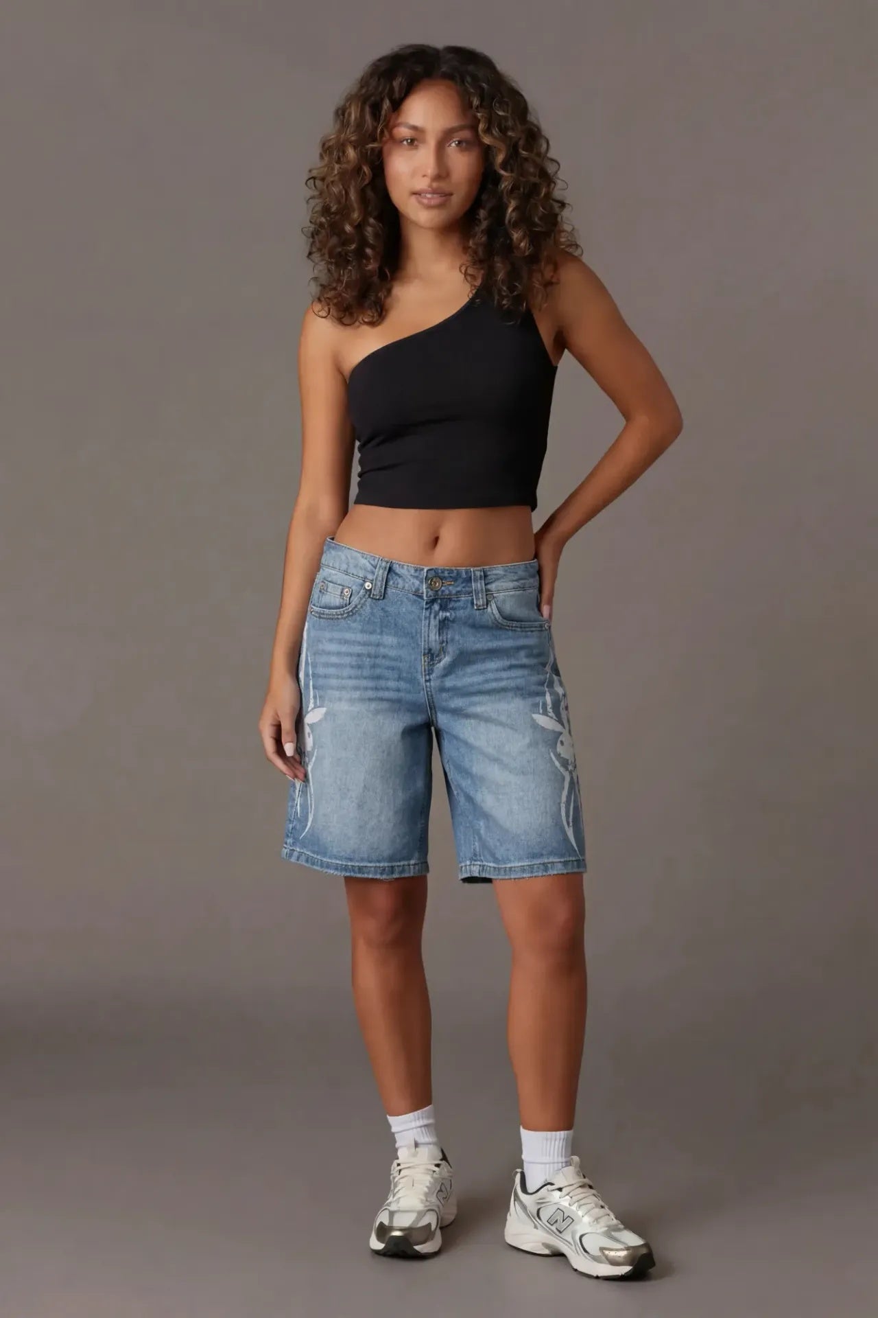 Playboy Print Low Rise Jort
