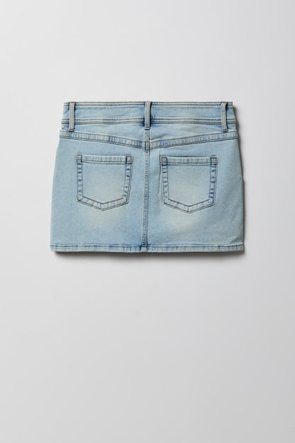 Micro Denim Skort