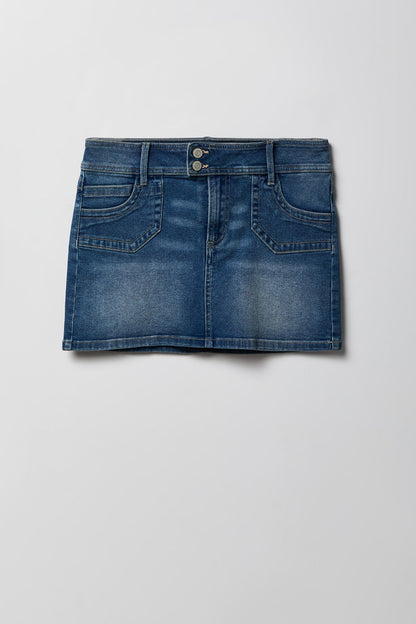 Micro Denim Skort