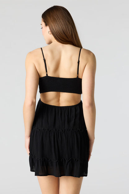 Lace Tiered Mini Dress