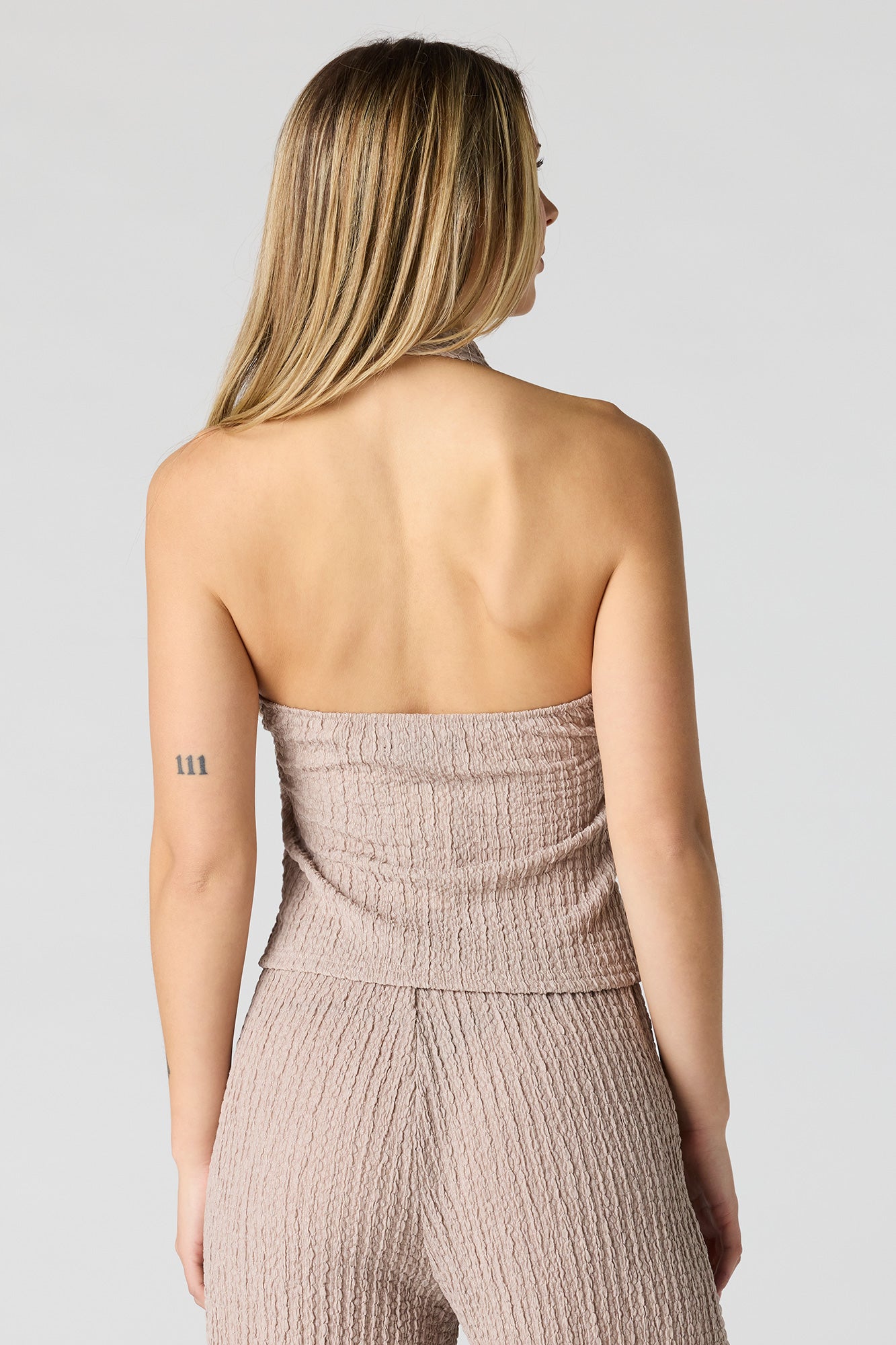 Textured Halter Top