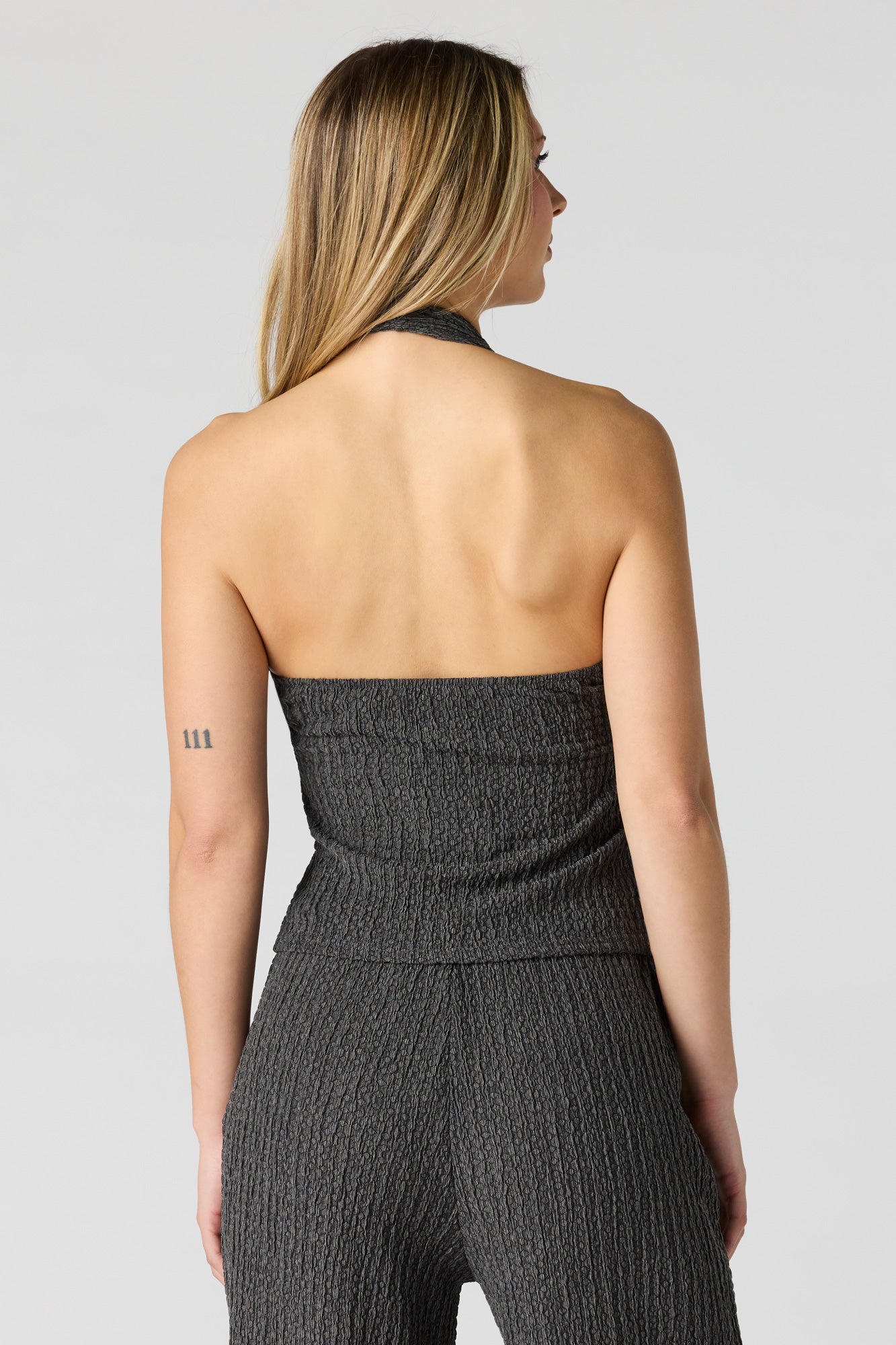 Textured Halter Top