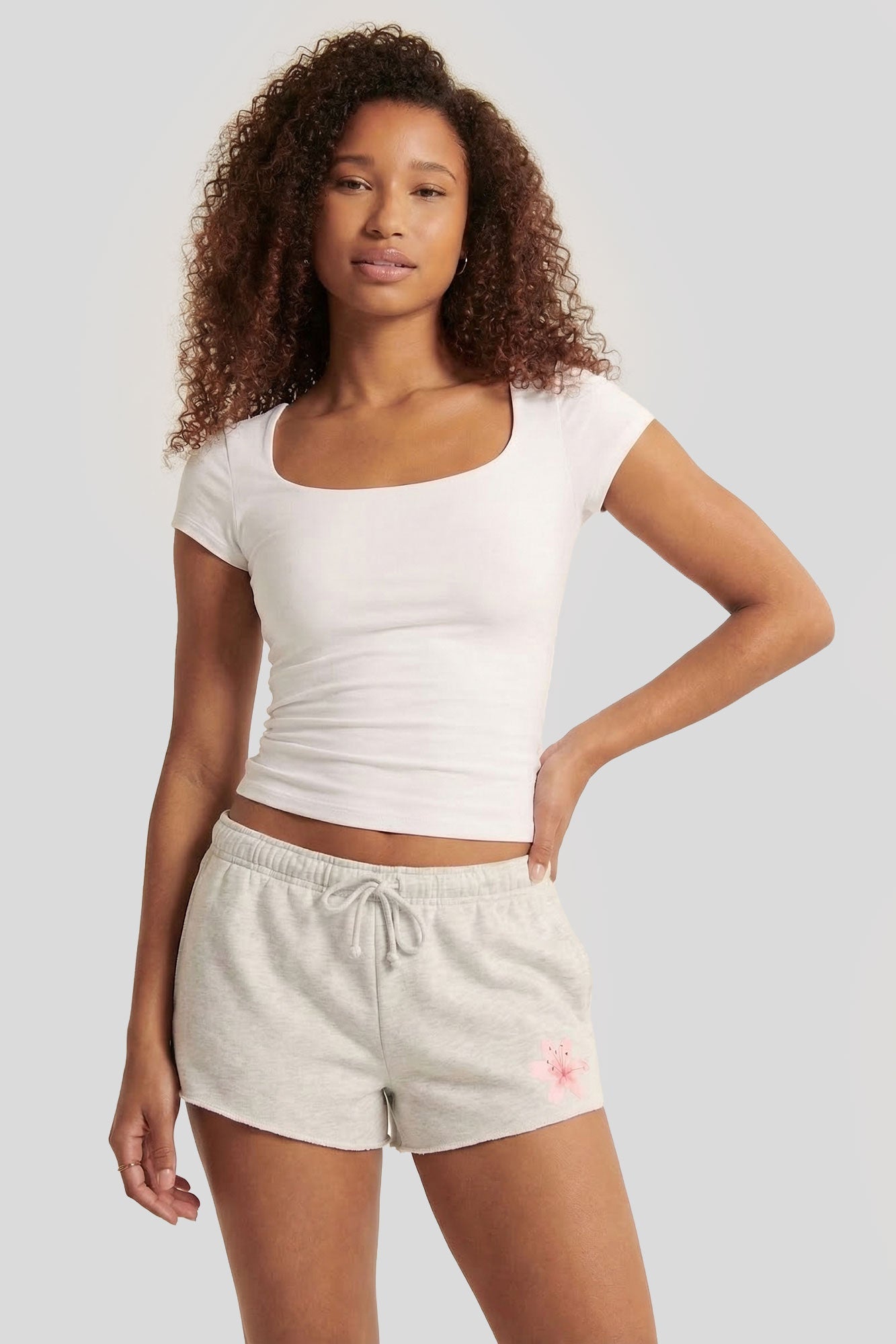Graphic Fleece Micro Shortie