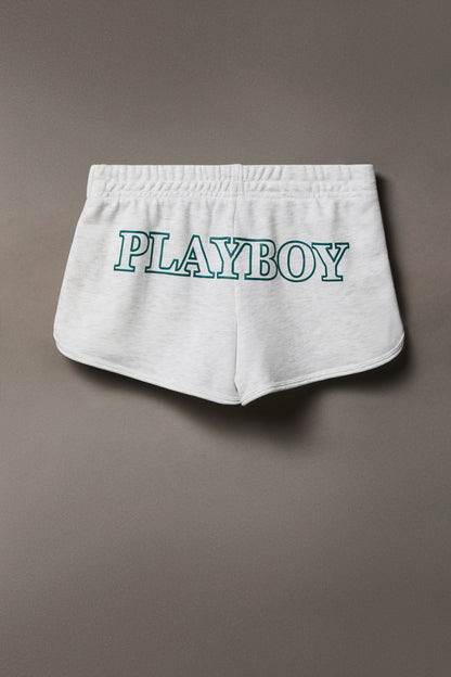 Playboy Graphic Fleece Dolphin Short 2.5"
